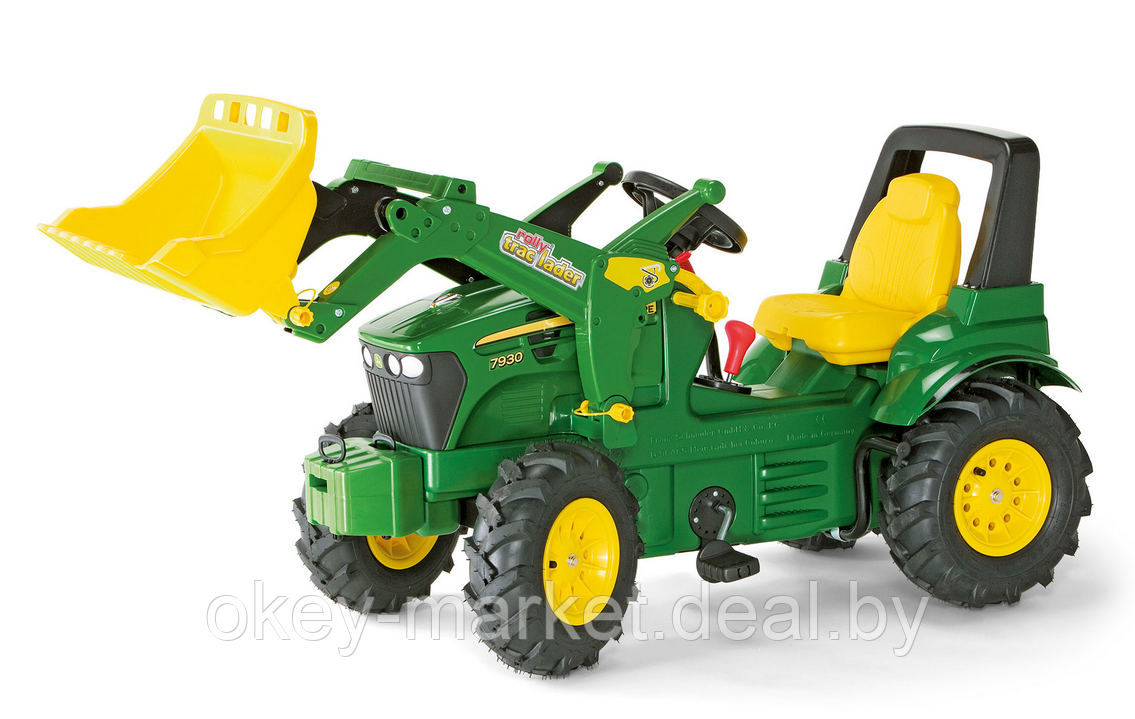 Детский педальный трактор Rolly Toys Farmtrac John Deere 7930 с надувными колёсами - фото 1 - id-p142344195