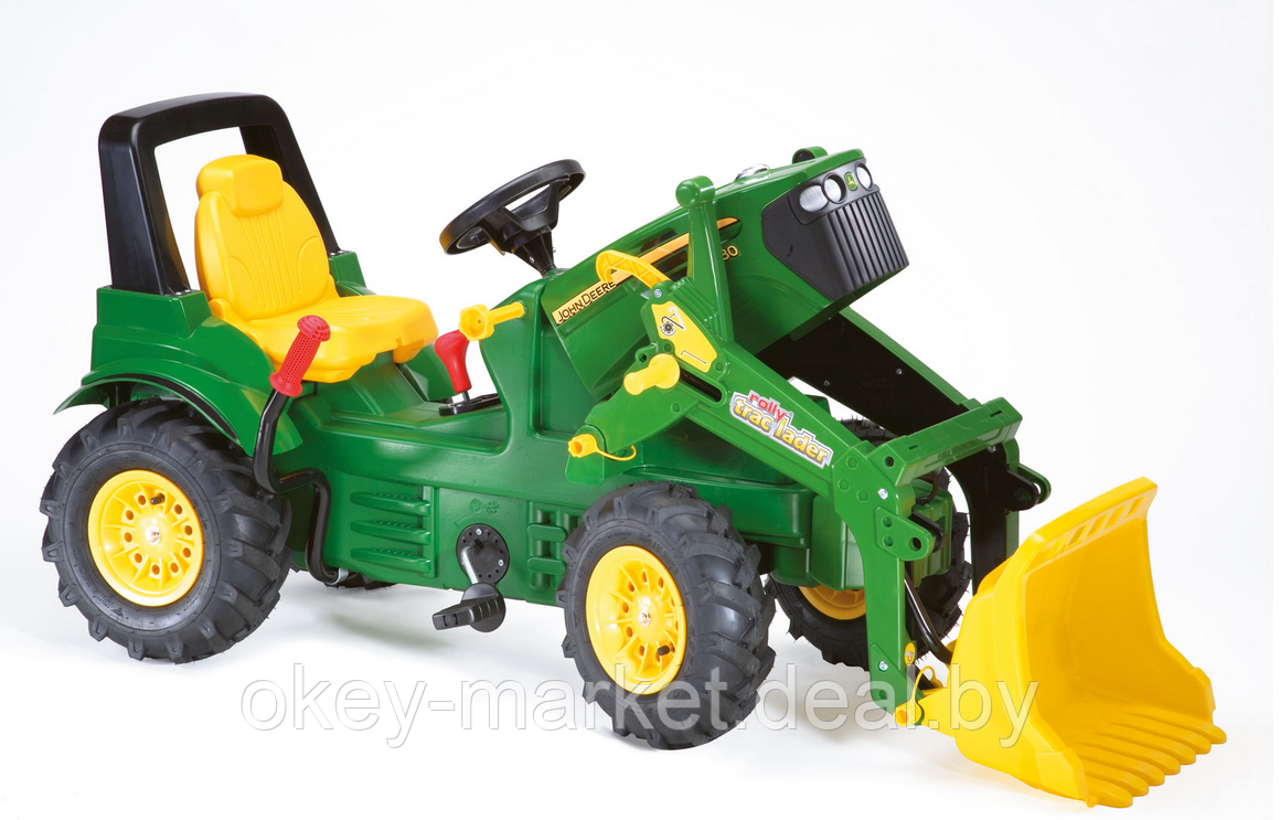 Детский педальный трактор Rolly Toys Farmtrac John Deere 7930 с надувными колёсами - фото 2 - id-p142344195