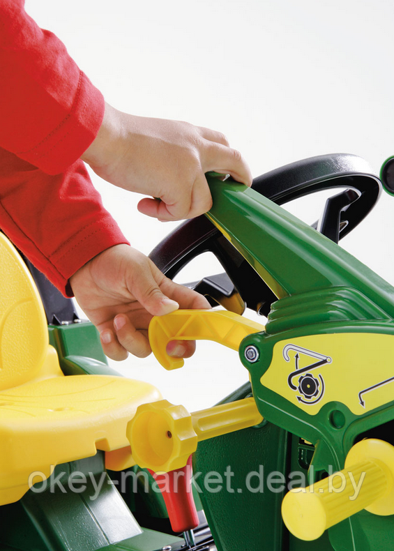 Детский педальный трактор Rolly Toys Farmtrac John Deere 7930 с надувными колёсами - фото 4 - id-p142344195