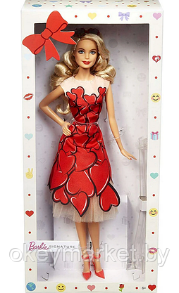 Коллекционная кукла Mattel Barbie в красном платье коллекционная FXC74, фото 2