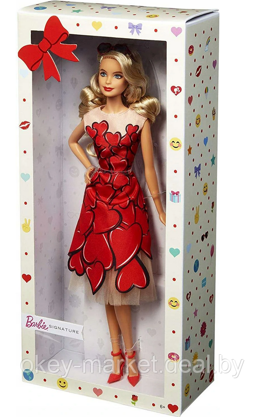 Кукла Barbie в красном платье коллекционная FXC74 - фото 5 - id-p142366585