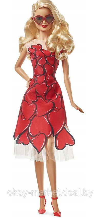 Кукла Barbie в красном платье коллекционная FXC74 - фото 6 - id-p142366585