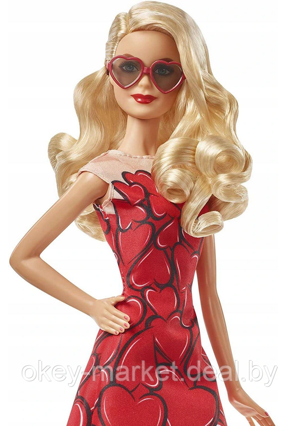 Кукла Barbie в красном платье коллекционная FXC74 - фото 10 - id-p142366585