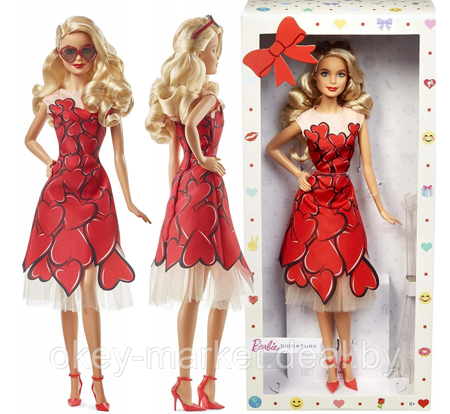 Барби в красном платье