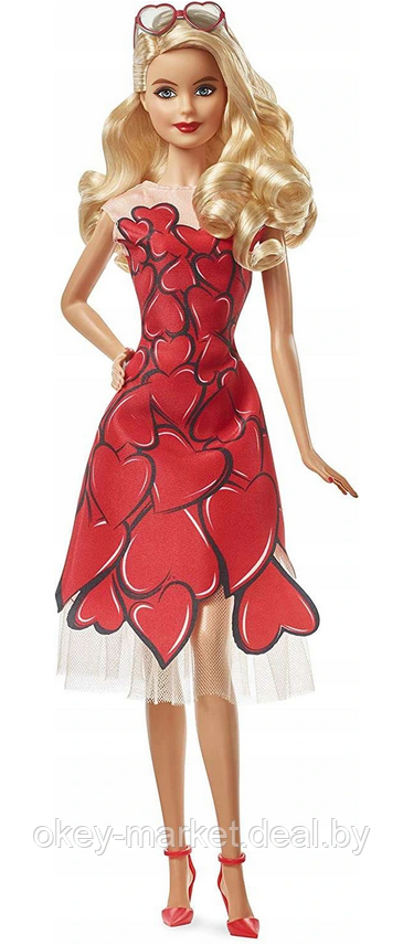Кукла Barbie в красном платье коллекционная FXC74 - фото 3 - id-p142366585
