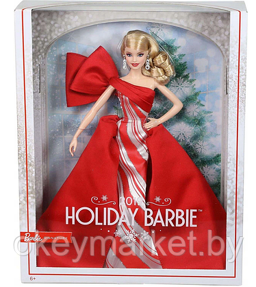 Коллекционная кукла Barbie Holiday Блондинка FXF01, фото 2