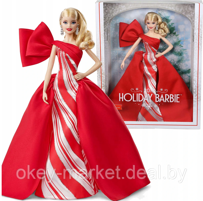 Коллекционная кукла Barbie Holiday Блондинка FXF01 - фото 6 - id-p142381646