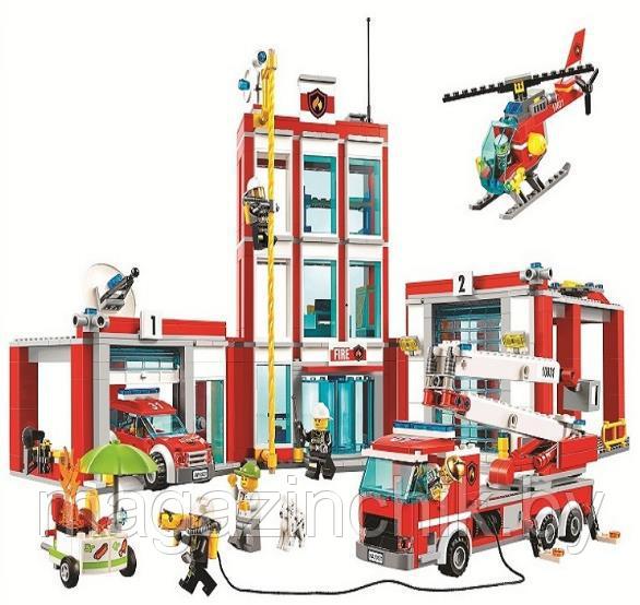Конструктор Пожарная часть Lion King 180034, аналог LEGO City (Лего Сити) 60110 - фото 2 - id-p142386604