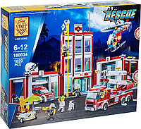 Конструктор Пожарная часть Lion King 180034, аналог LEGO City (Лего Сити) 60110