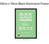 Рамка 50х70 для постера и фото алюминиевая черная, фото 5