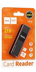 Картридер Hoco HB20 (USB 2.0) цвет: чёрный