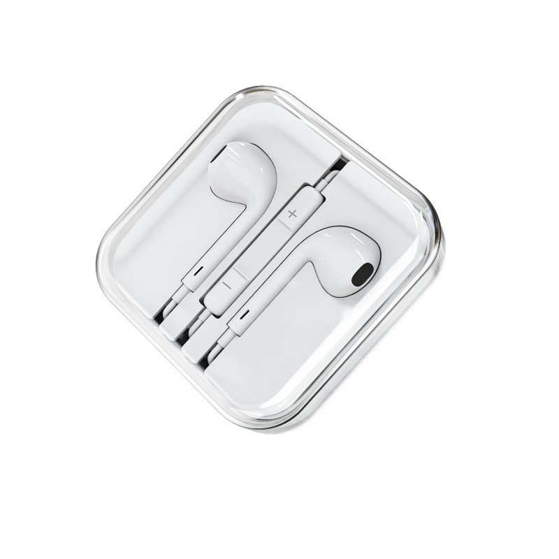 Наушники BOROFONE BM30 с микрофоном (Apple AirPods, футляр,1.2 м), цвет: белый - фото 1 - id-p142388856