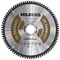 Диск пильный Hilberg Industrial ЛАМИНАТ 210*80Т*30 mm HL210
