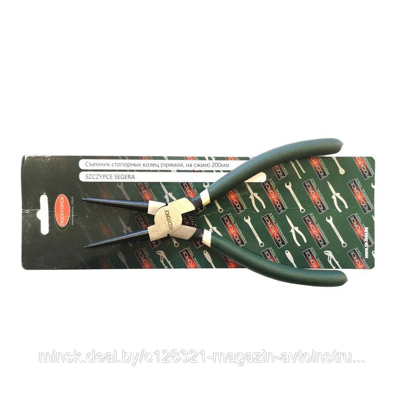 Съемник стопорных колец прямой на сжим(L-230мм) Rock FORCE RF-609230HS