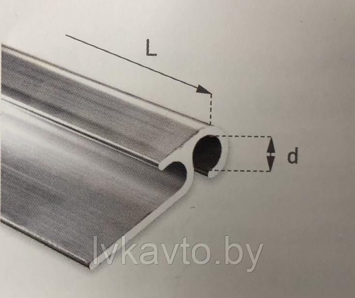 Алюминиевый профиль-крюк 27 мм, L-3.30м - фото 1 - id-p142415633