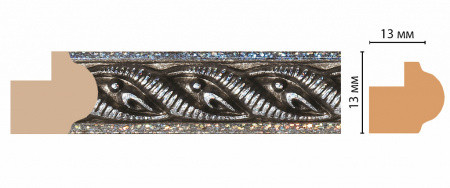 Молдинг DECOMASTER 118-29 (13*13*2400мм)