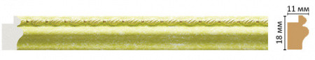 Молдинг DECOMASTER 119-37 (18*11*2400мм)