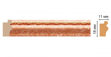 Молдинг DECOMASTER 119-34 (18*11*2400мм)