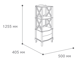Этажерка Джульетта 2 - фото 3 - id-p75541425