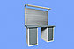 Верстак металлический слесарный двухтумбовый комбинированный  столешница 1250/3,0мм, фото 5