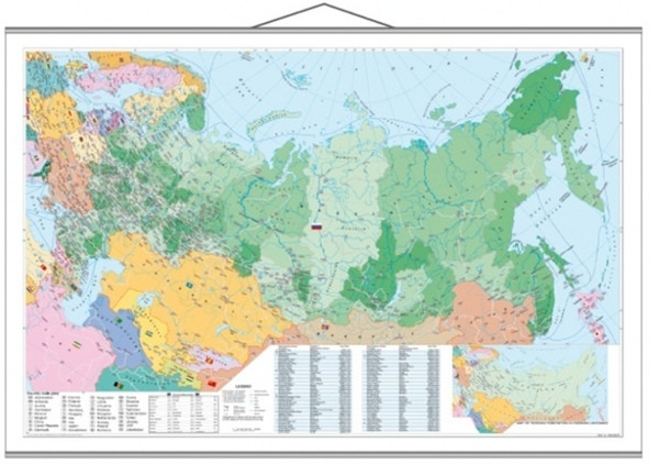 Карта России с держателем по почтовым кодам - фото 1 - id-p142455582