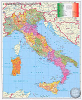 Карта Италии с держателем по почтовым кодам