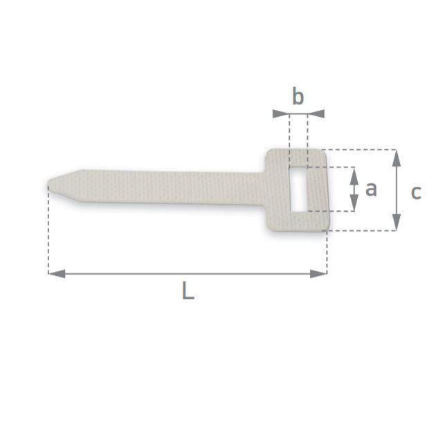Ремень для люверсов, 27х8 мм, серый, Bozamet 43.20.00 (100 ед.)