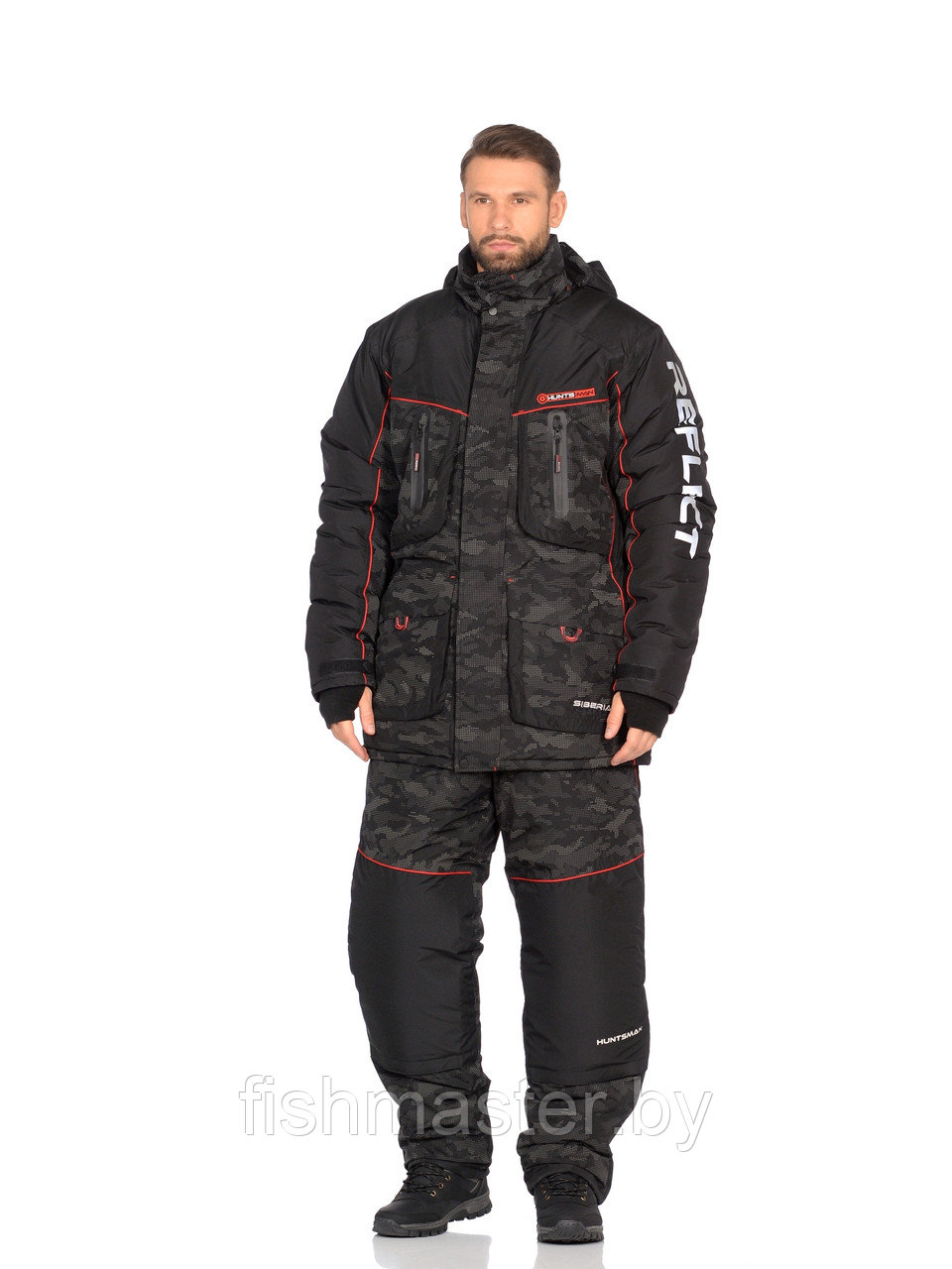 Костюм зимний HUNTSMAN Siberia Reflect -45°C цв Черный тк Reflex Membrane10000/10000 - фото 1 - id-p142455410