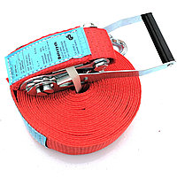 Стяжной ремень DoZurr 5000, LC 2500/5000 daN, двойные крюки, 50мм, 10м, Dolezych DDSD102CBK