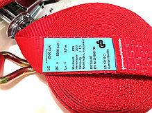 Стяжной ремень RotGurt, LC 2500/5000 daN, двойные крюки, 50мм, 10м, DDSR102CBK, фото 2