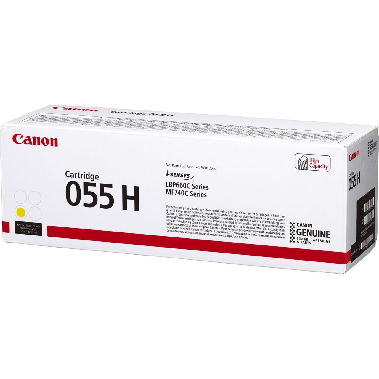 Картридж 055HY/ 3017C002 (для Canon i-SENSYS LBP662/ LBP663/ LBP664/ MF740/ MF741/ MF743/ MF745) жёлтый
