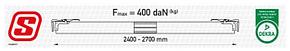 Планка блокировочная межбортовая алюминиевая, 2400-2700, Suer S-Line 142623144, фото 3