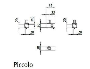 Натяжитель тента PICCOLO, 63х30х30 мм, тип "кубик" под квадрат 12 мм, Suer 670900005, фото 2