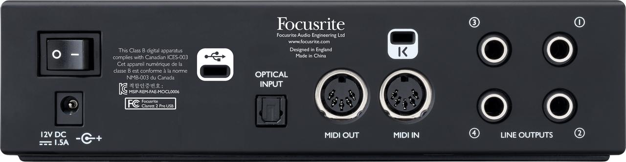 Аудио-интерфейс Focusrite Pro Clarett 2Pre USB - фото 3 - id-p142446571