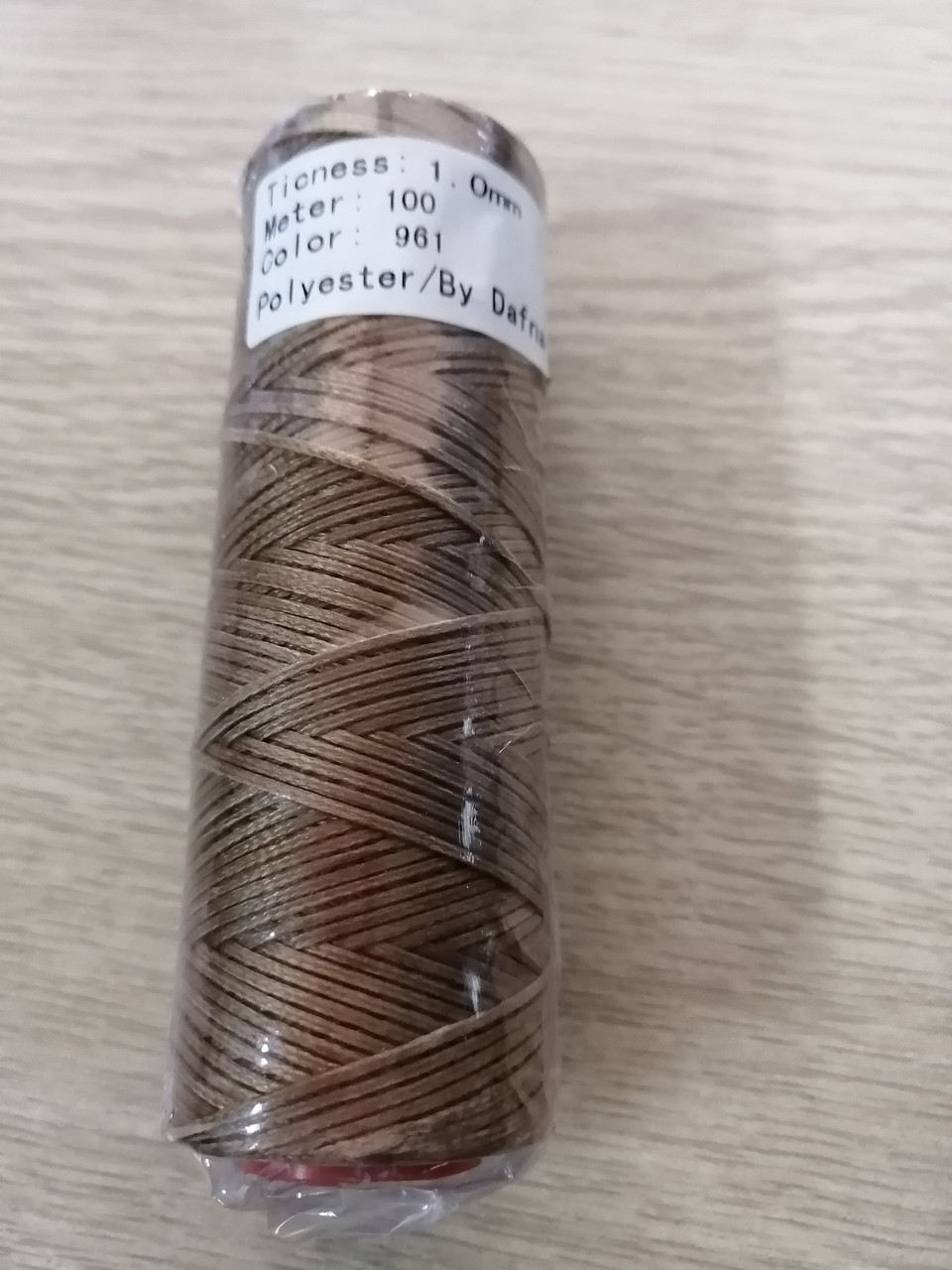 Нитка прошивочная Dafna 961 коричневый 1 мм (100 м )