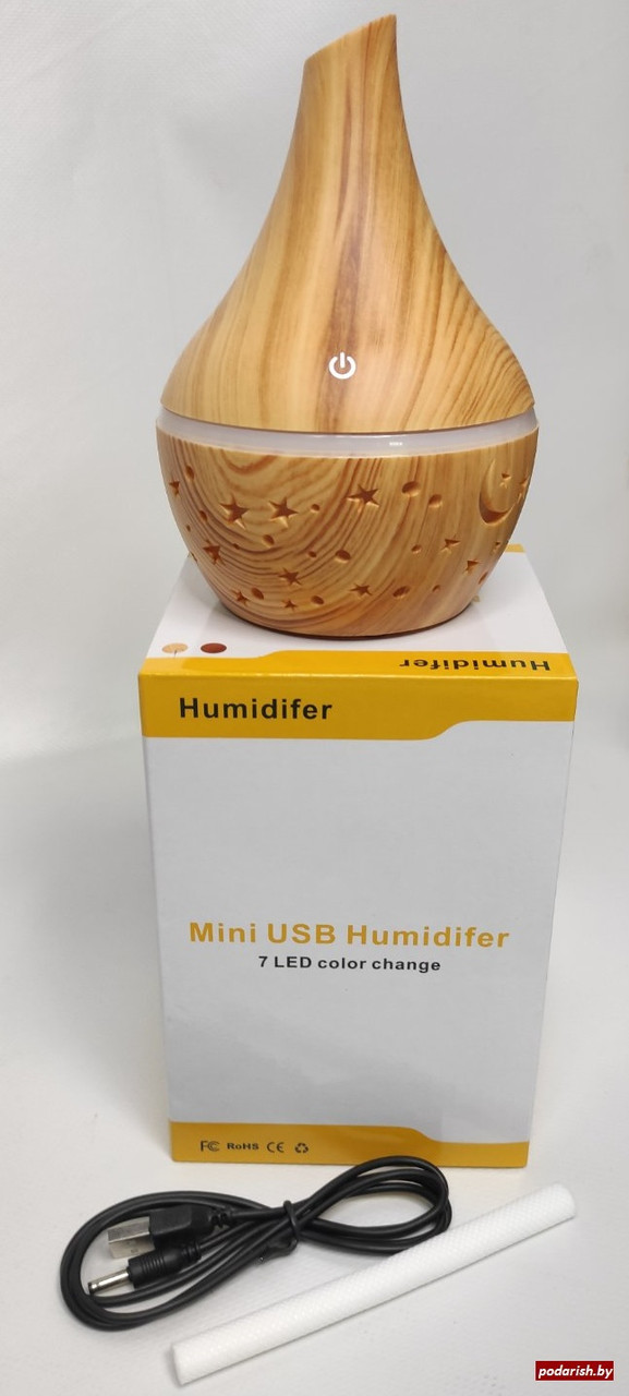 Увлажнитель воздуха Aroma Diffuser mini USB 7 LED - фото 1 - id-p116443636