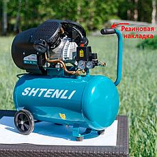 Компрессор Shtenli 50-2 pro (50 л. 2,2 кВт. 2 цилиндра), фото 2