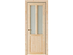 Дверь остеклённая массив сосны Ранчо ПВ1 ДЧ20, РОССИЯ. Ширина, мм: 900