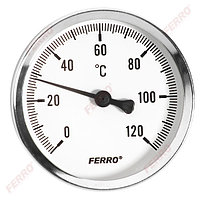 Термометр осевое подключение 1/2" 63мм Ferro