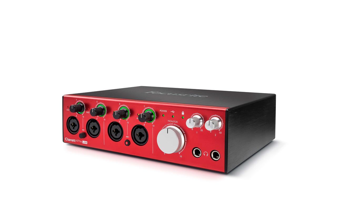 Аудио-интерфейс Focusrite Pro Clarett 4Pre USB - фото 4 - id-p142496188