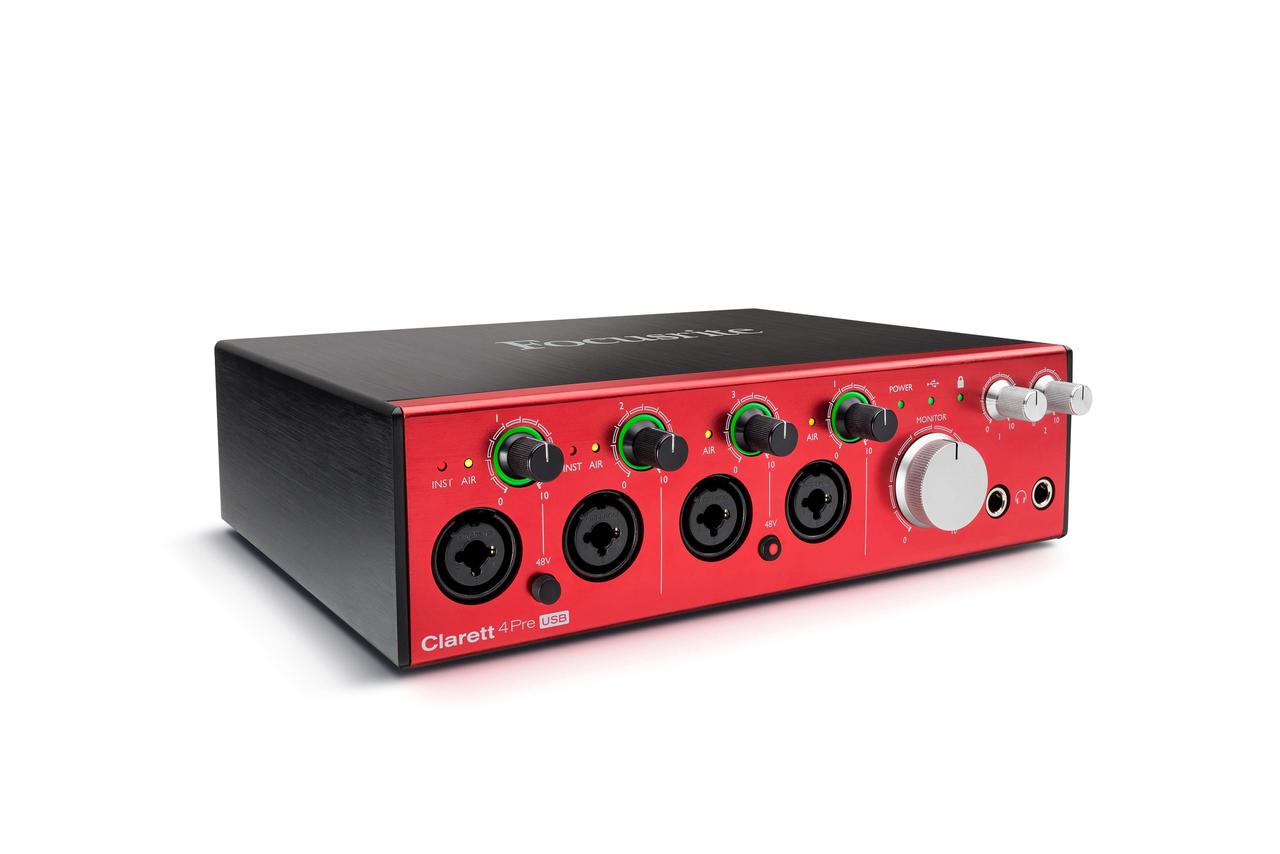 Аудио-интерфейс Focusrite Pro Clarett 4Pre USB - фото 5 - id-p142496188