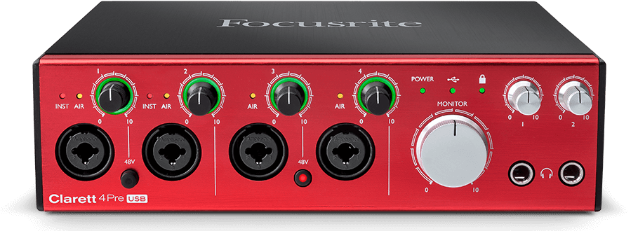 Аудио-интерфейс Focusrite Pro Clarett 4Pre USB - фото 1 - id-p142496188