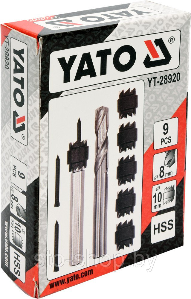 Сверла по металлу для высверливания точечной сварки, набор 9пр. Yato YT-28920 - фото 5 - id-p142502660