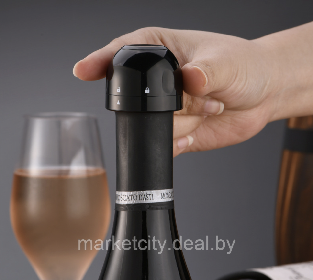 Вакуумная пробка для винных бутылок Circle Joy Champagne Stopper (CJ-JS02) - фото 6 - id-p142499047