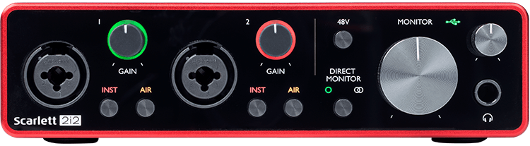 Аудио-интерфейс Focusrite Scarlett 2i2 3rd gen USB - фото 2 - id-p142507776