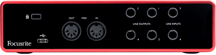 Аудио-интерфейс Focusrite Scarlett 4i4 3rd gen USB - фото 3 - id-p142508153