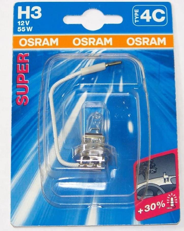 Галогенная лампа Osram Super H3 12V 55W 64151SUP_01B Акция! Наличие уточняйте - фото 1 - id-p142508171