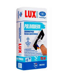Полимерная шпатлевка белая POLIMODERN LUX 15 кг