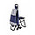 Сумка-тележка хозяйственная со стульчиком на 6 колесах, фото 5