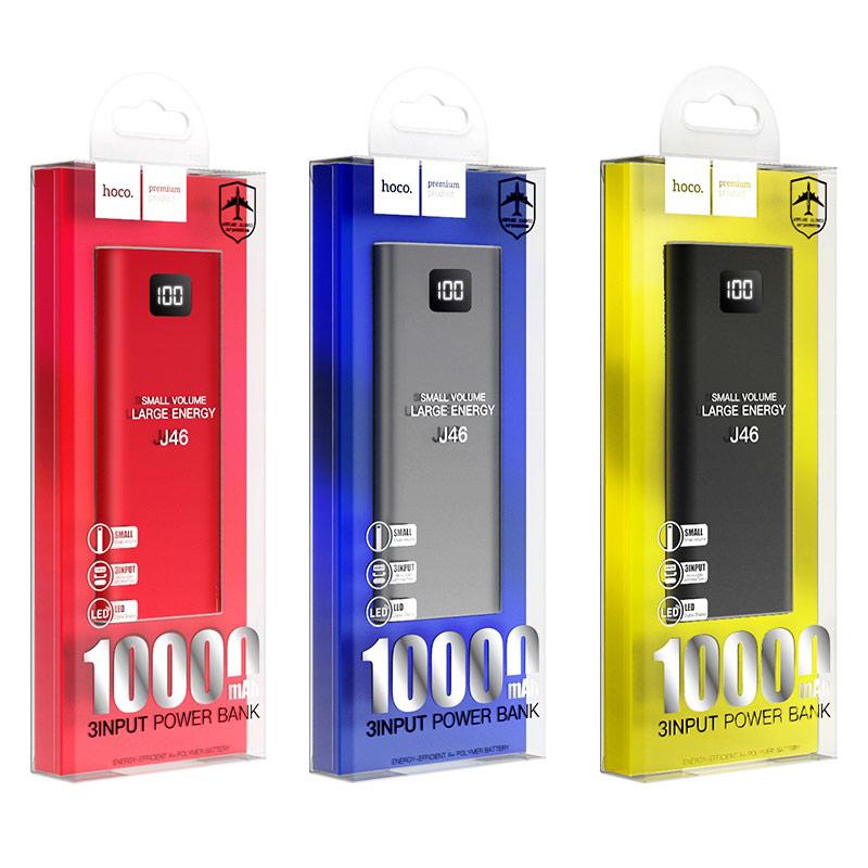 Внешний аккумулятор Hoco J46 10000mAh цвет: металлик